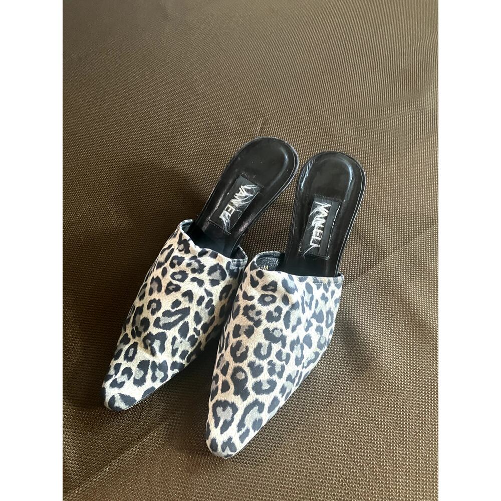 VANELI Leopard Print Kitten Heel Mules ANIMAL PRINT MOB WIFE Size 6.5 Shoes - Picture 3 of 6